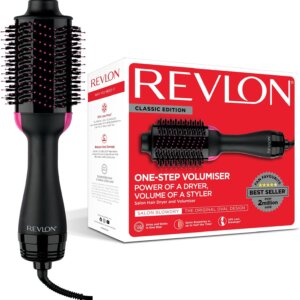 Revlon One-Step Hair Dryer & Volumizer | Brosse Soufflante Séchante et Volumisante Noire (RVDR5222E4)