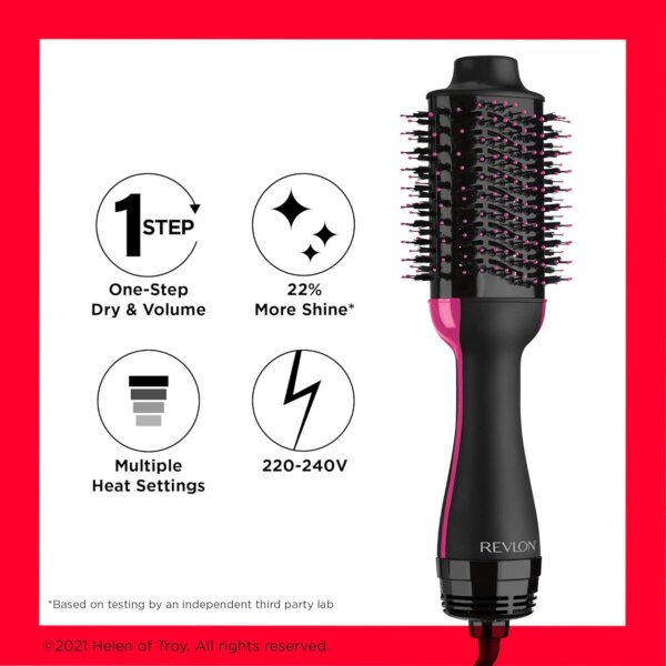 Revlon One-Step Hair Dryer & Volumizer | Brosse Soufflante Séchante et Volumisante Noire (RVDR5222E4) – Image 2