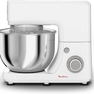 Robot Pâtissier Moulinex QA150110 Blanc – 800W, 4,8L