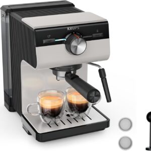 Machine espresso manuelle Krups Authentic Gris clair